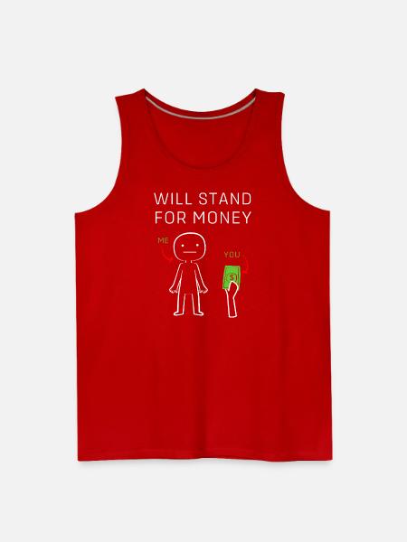 Funny Money Meme - Men's Premium Tank - red