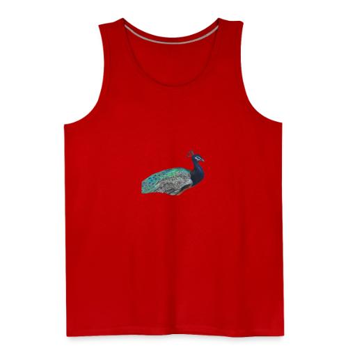 peacock half - Men's Premium Tank