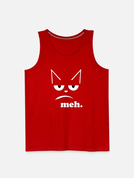 meh - Men's Premium Tank - red
