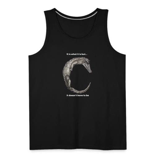 croc with text - Men's Premium Tank