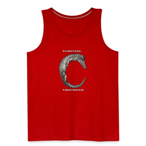 croc with text - Men's Premium Tank