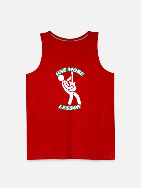 One_More_Lesson_-1- - Men's Premium Tank - red