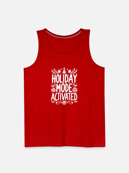 Holiday Mode Activated - Men's Premium Tank - red