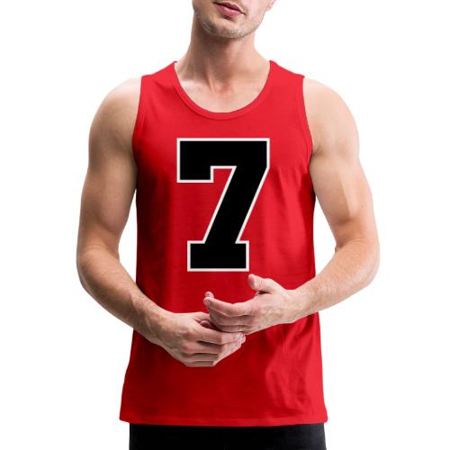 Varsity Number 7 Athletic Look - Men's Premium Tank
