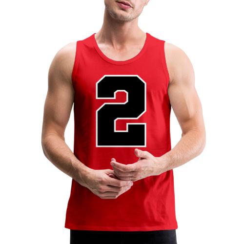 Varsity Number 2 Sports Design - Men's Premium Tank