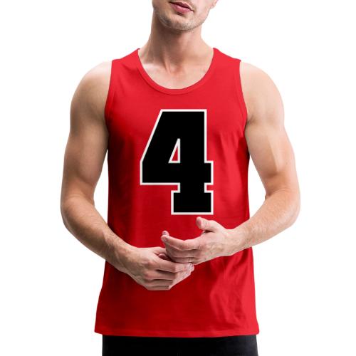 Varsity Number 4 College Style - Men's Premium Tank