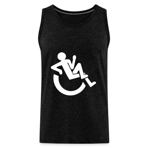 Image of relaxte wheelchair user, Disability - Men's Premium Tank