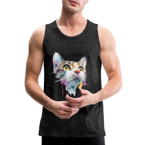 Chromatic Cat Splash - Men's Premium Tank