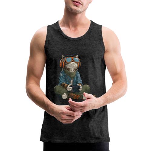 Cat: Purrfect Player - Men's Premium Tank