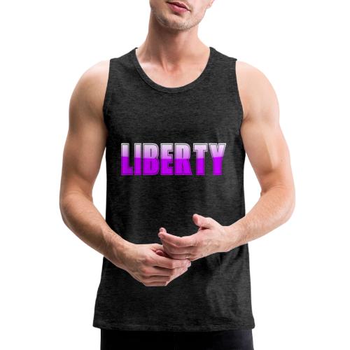 Liberty Typography Graphic Design - Men's Premium Tank