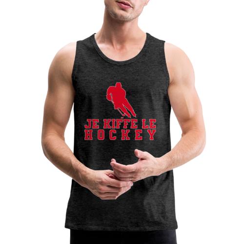 I love hockey - Men's Premium Tank