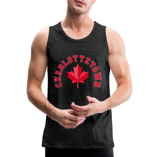Charlottetown with maple leaf - Men's Premium Tank