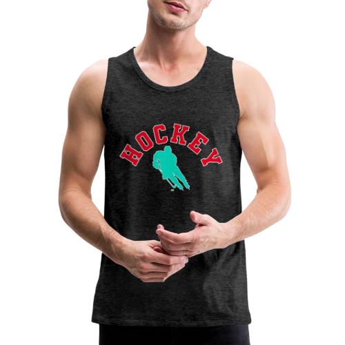 Hockey Player Silhouette - Men's Premium Tank