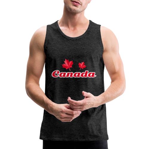 Canada with two maple leaves - Men's Premium Tank