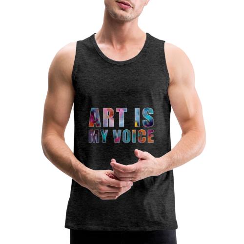 Art Is My Voice - Men's Premium Tank