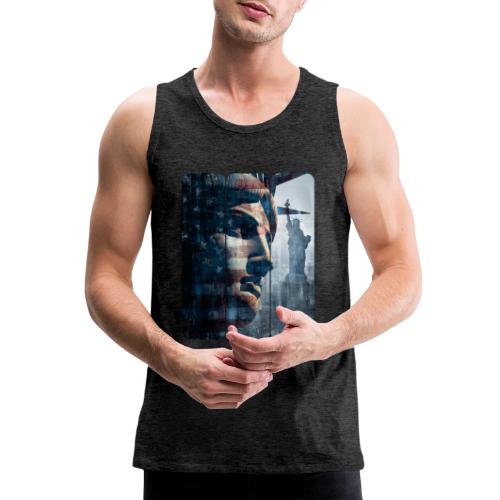 USA: Liberty in Three Visions - Men's Premium Tank