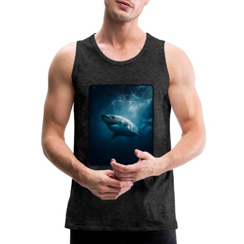 Great White Shark Ocean Design - Men's Premium Tank