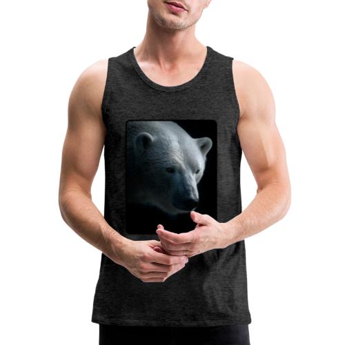 Polar Bear Close-Up Wildlife Design - Men's Premium Tank