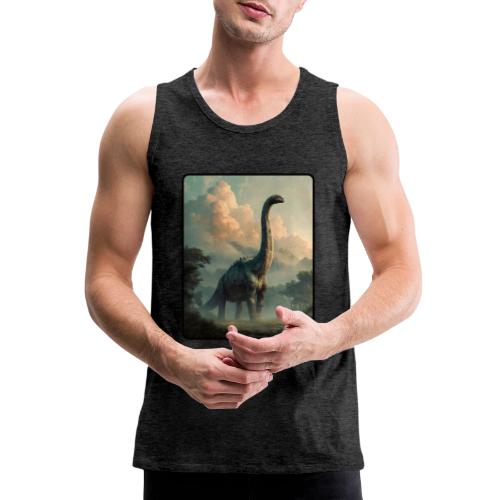 Brachiosaurus Prehistoric Scene Design - Men's Premium Tank