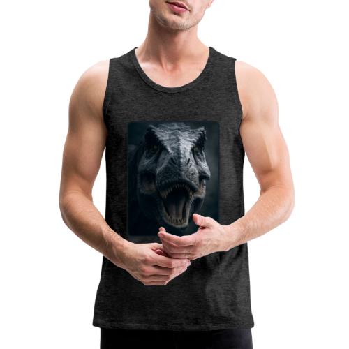 T Rex Cinematic Close-Up Design - Men's Premium Tank