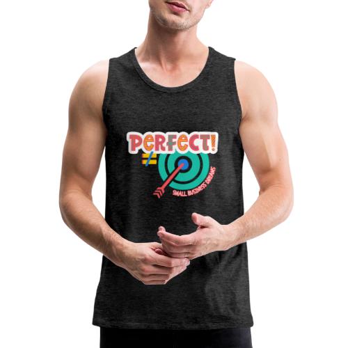 Perfect is NOT the Goal (orange) - Men's Premium Tank