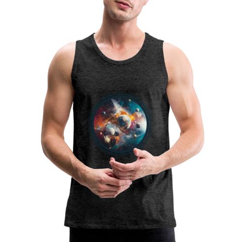 Planets in Acrylic Dreams - Men's Premium Tank