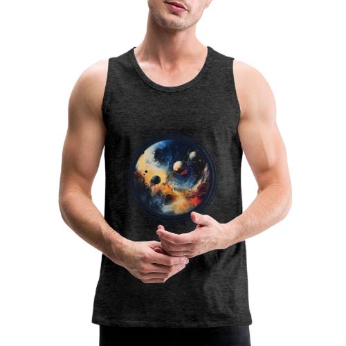 Chaotic Color Planets - Men's Premium Tank