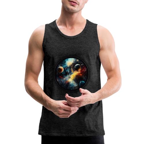 Painted Cosmos of Planets - Men's Premium Tank