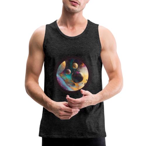 Planets in the Abstract - Men's Premium Tank