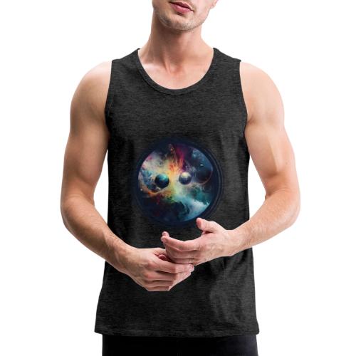 Chaotic Color Planets - Men's Premium Tank