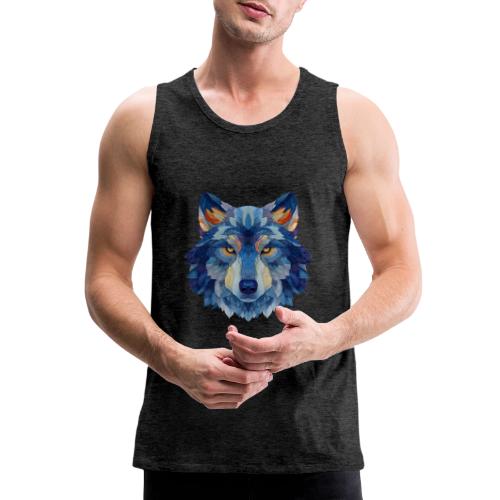 Wolf: Alpha Portrait - Men's Premium Tank