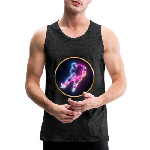 Hockey: Neon Ice Striker - Men's Premium Tank