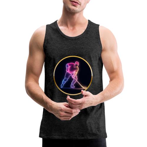 Hockey: Neon Ice Rush - Men's Premium Tank