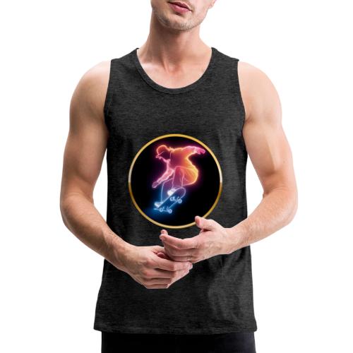 Skateboarding: Golden Trick Rider - Men's Premium Tank