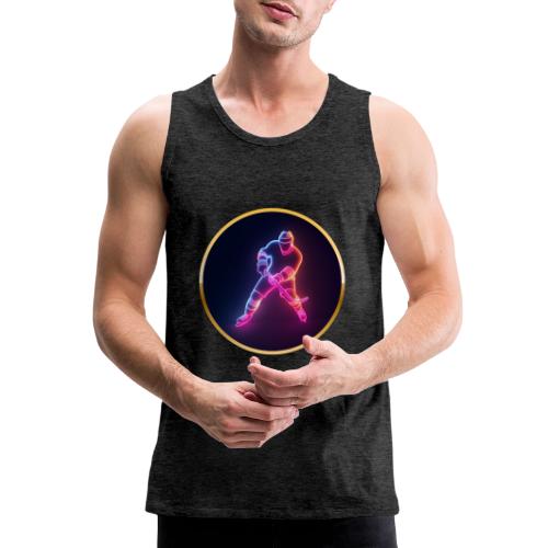 Hockey: Neon Ice Strike - Men's Premium Tank