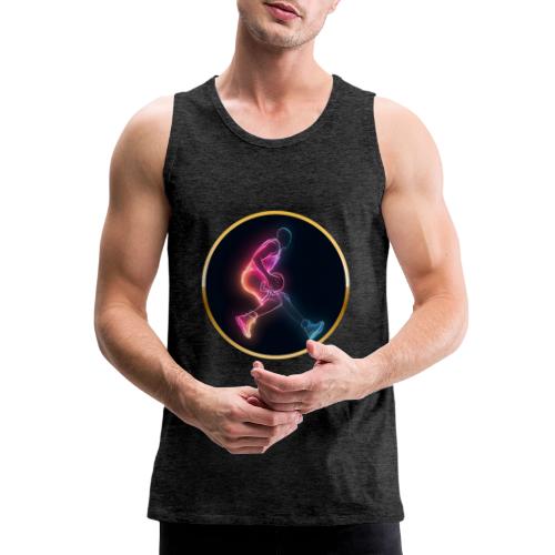 Basketball: Golden Court Glow - Men's Premium Tank