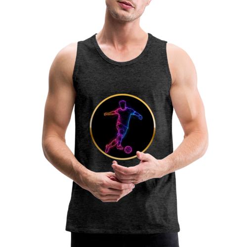 Neon Soccer Flow - Men's Premium Tank
