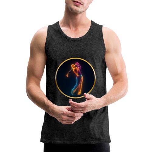 Neon Golf Motion - Men's Premium Tank