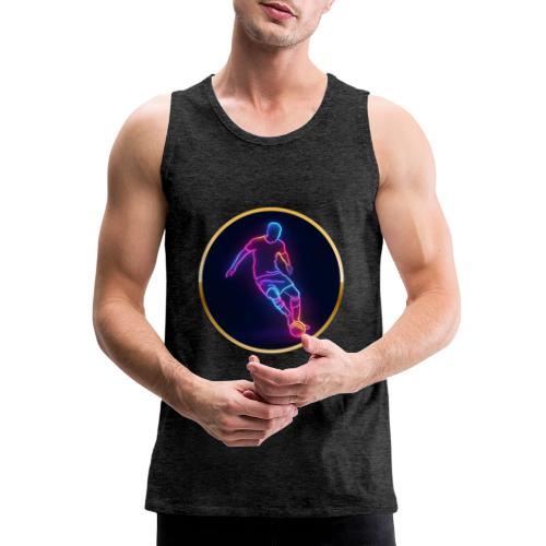 Soccer: Neon Golden Goal - Men's Premium Tank