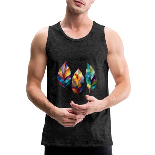 Art: Colorful Leaf Harmony - Men's Premium Tank