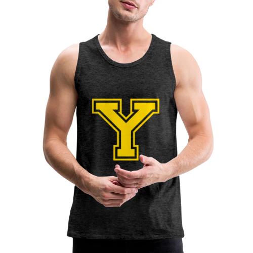 Letter Y – Capital Athletic Alphabet Monogram - Men's Premium Tank