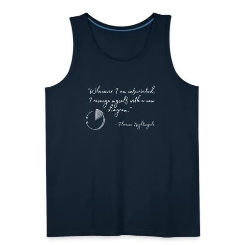 Revenge with a Diagram (Dark) - Men's Premium Tank