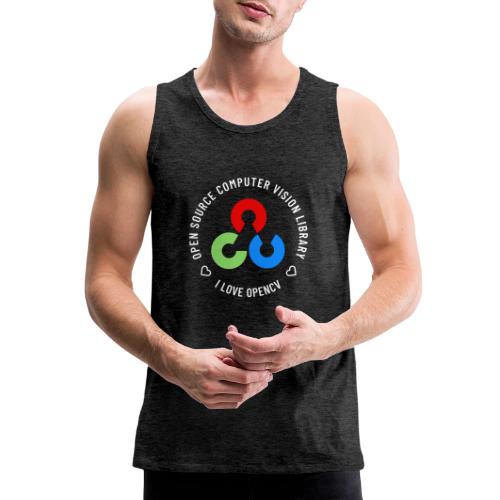 I Love OpenCV (Light Logo) - Men's Premium Tank