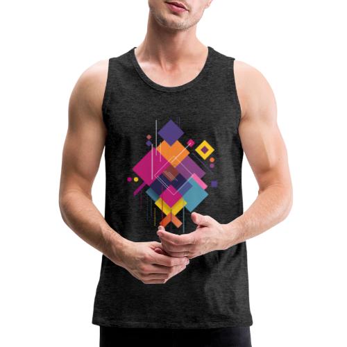 Vibrant Geometry - Men's Premium Tank