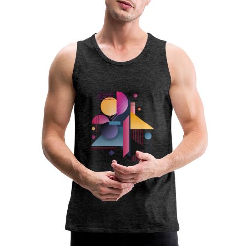Color Pulse Geometry - Men's Premium Tank
