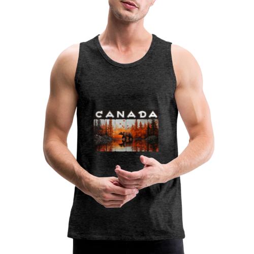 Canada Wilderness Art - Men's Premium Tank