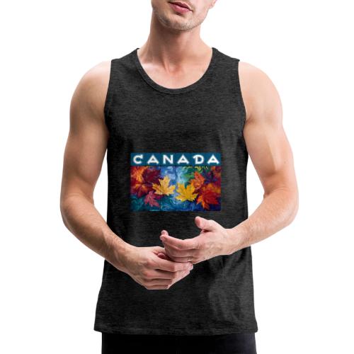 Canada in Brushstrokes - Men's Premium Tank