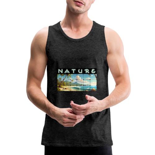 Nature: Sun-Kissed Shore - Men's Premium Tank