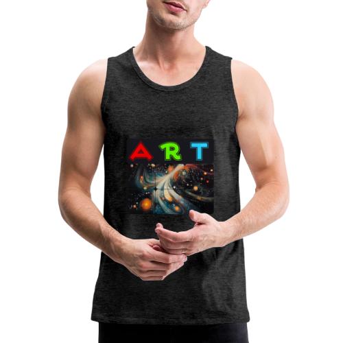 Swirls of Colorful Art - Men's Premium Tank