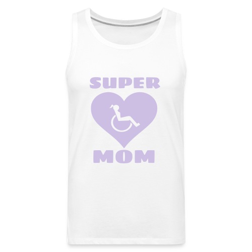 Super wheelchair mom, super mama - Men's Premium Tank